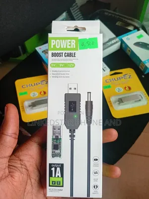 Usb Power Boost Cable _ 5v To 12v For Wifi And Fan