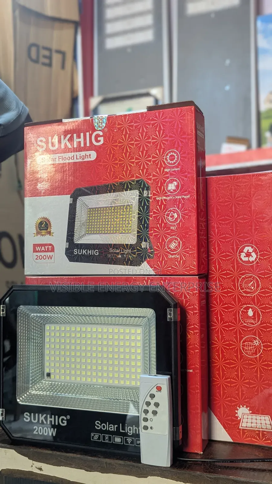 Sukhig 200w Solar Flood