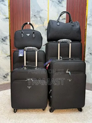 Leather Travel 6-piece Set - Available In Black & Brown