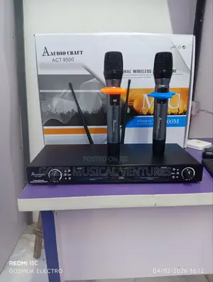 Audio Craft Complete 300 Mitrs Wireless Microphone Act 9500
