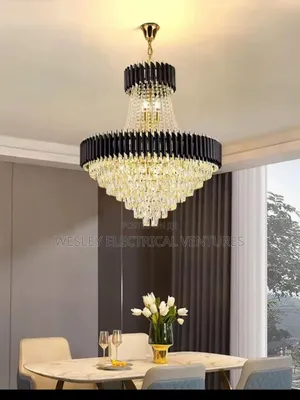 Double Step Crystal Chandelier Light