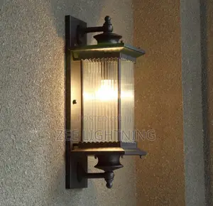 Exotic Black Design Pillar Wall Light With Bulbs Use