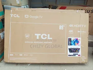New TCL 85"Smart Led TV With 2years Warranty and Safe Delicery