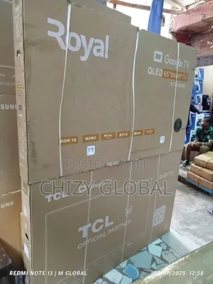 New Royal 65"Smart Tv With 2years Warranty and Safe Delivery