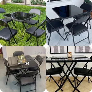 5 Set Complete Classic Foldable Chair and Table Set