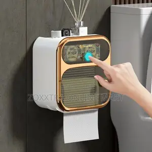 Chic Convenient: Wall-Mounted 2-Layer Tissue Box