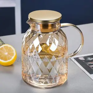 1.8l Diamond Borosilicate Hot Cold Glass Pitcher