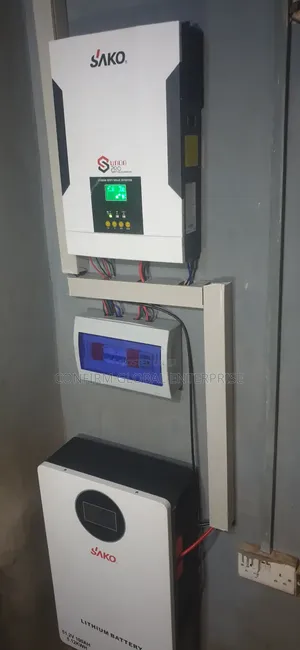 Solar Installation With 5.5kva Inverter Plus 5kwh Lithium Battery