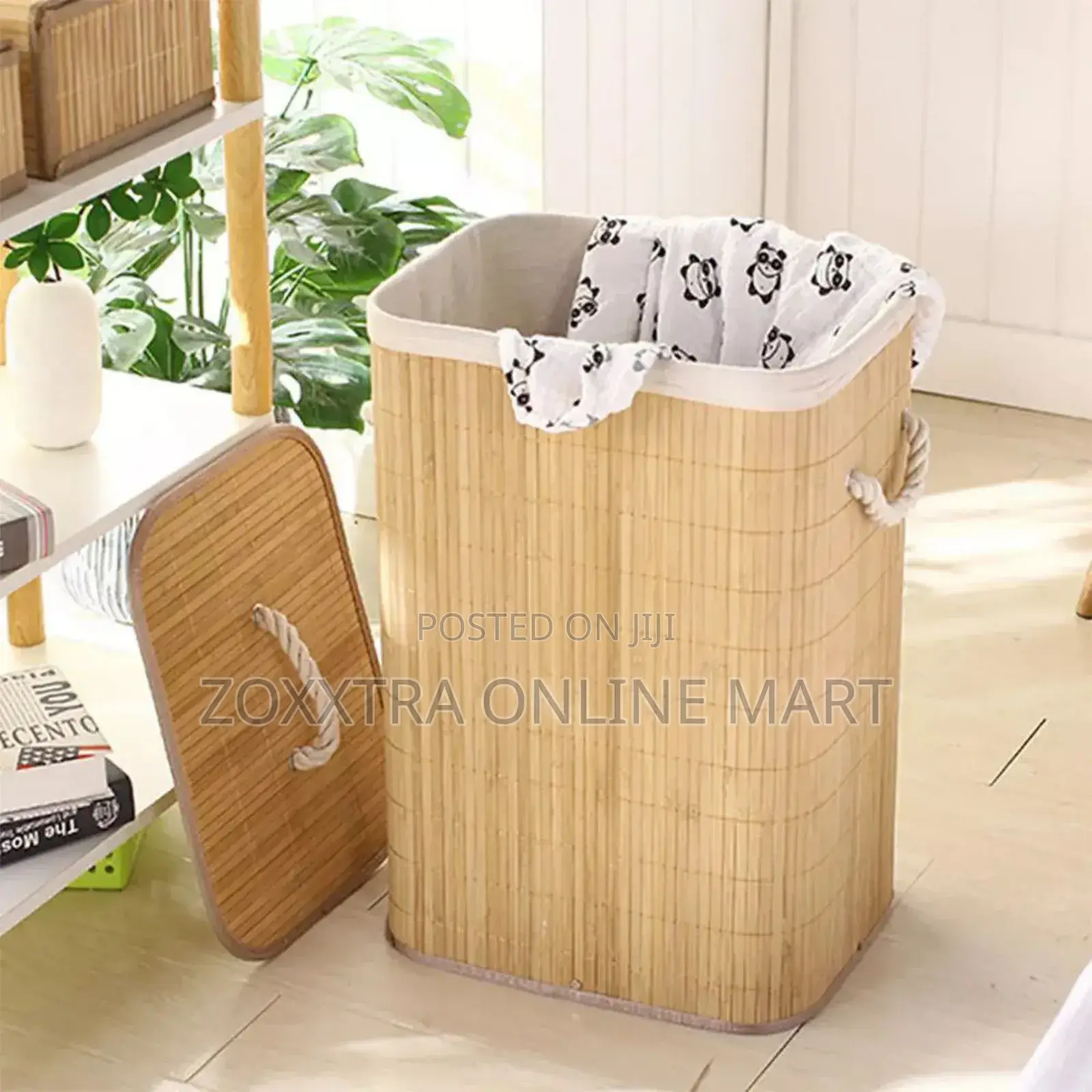 Bamboo Rectangular Laundry Bag