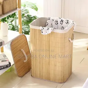 Bamboo Rectangular Laundry Bag
