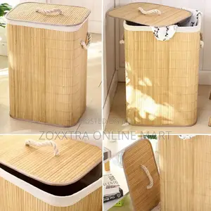 Bamboo Rectangular Laundry Bag