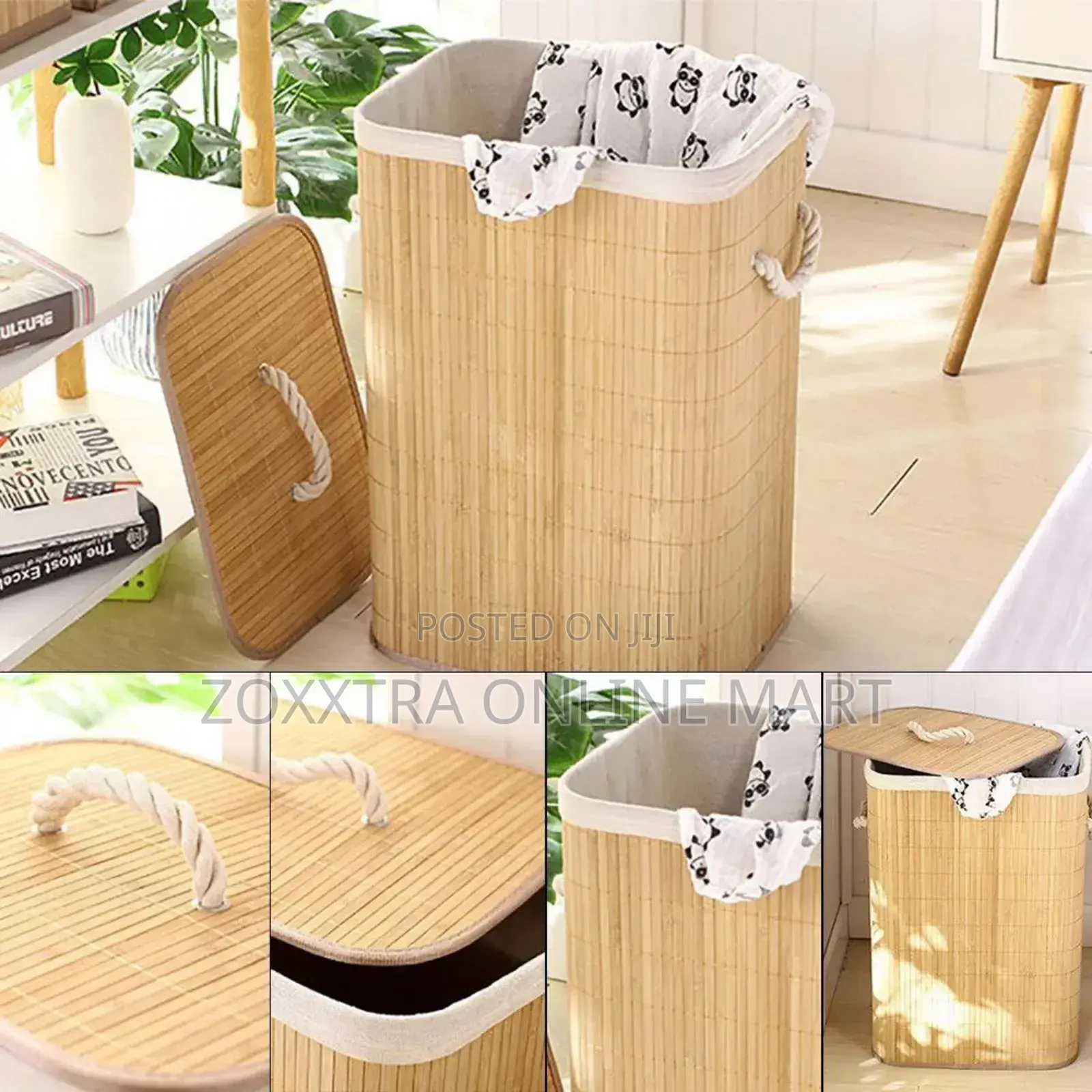 Bamboo Rectangular Laundry Bag