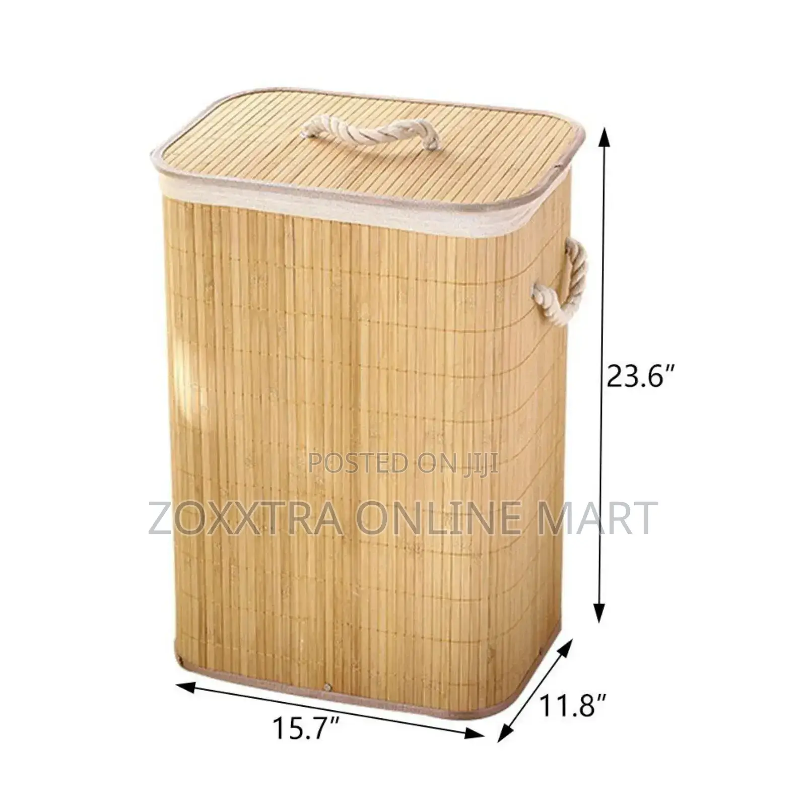 Bamboo Rectangular Laundry Bag