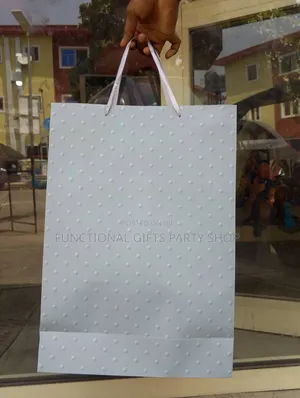 Polka Dot Cardboard Gift Bag