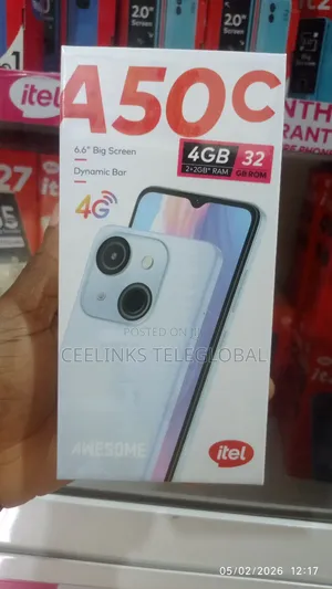 New Itel A06 64 GB Black