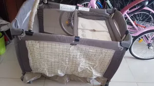 New Born Baby Cot Plaid With Frills