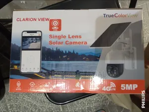 V380 Single Lens 5mp PTZ Solar Powered CCTV Camera With Solar Panel