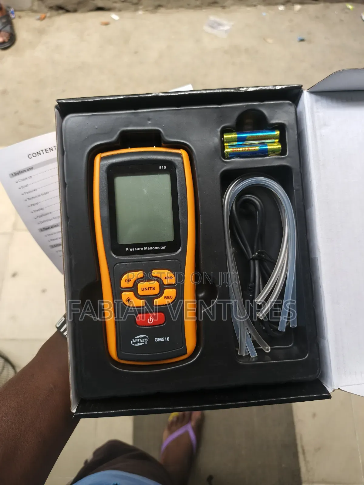 Gm510 Digital Differential Pressure Manometer