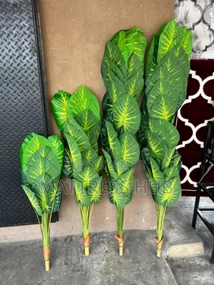 Classic Artifical Green Flowering Plant (Smallest)