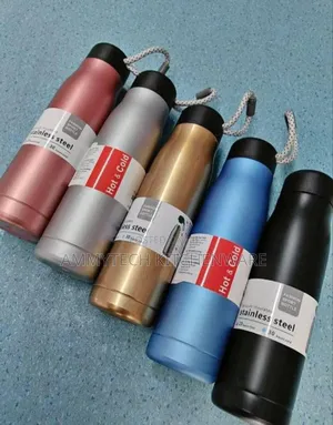 Thermal Hot And Cold Stainless Steel Water Flask With Rope