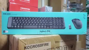 Logitech Mk220 Space-Saving Wireless Keyboard and Mouse Combo