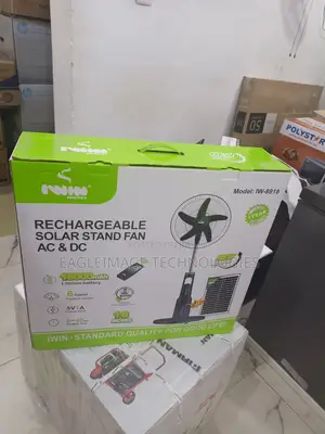 Iwin 18′′ Solar-Powered Rechargeable Fan