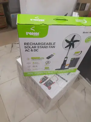 Iwin 18-Inch Solar Rechargeable Standing Fan