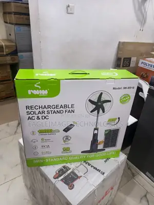 Iwin 18′′ Solar Backup Rechargeable Fan