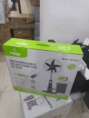 Iwin 18-Inch Solar Energy Rechargeable Fan