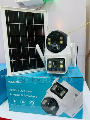 V380 Max Dual Lens Solar PTZ Camera With 2-Way Audio
