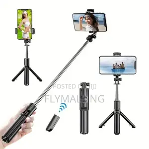 Selfie Stick Tripod - Bluetooth Shutter, Adjustable Height, R1 Series