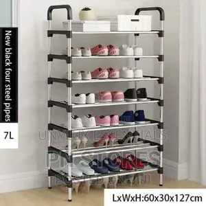 7 Layer Stainless Steel Shoe Rack