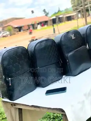 Black Backpack . Hand Made With Good Quality