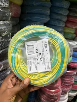 1.5mmqx1 Single Flexible Green and Yellow