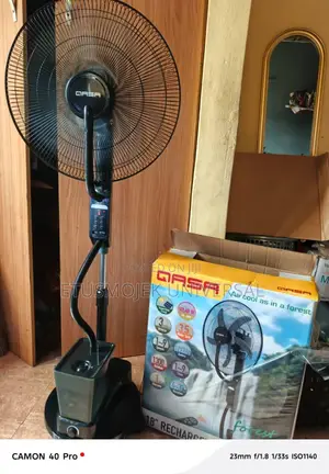 Qasa 18inches Rechargeable Midst Water Fan