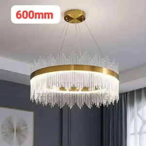 Led Round Gold Chandelier