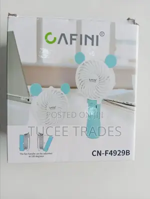 Cafini 4 Blade Rechargeable Mini Fan