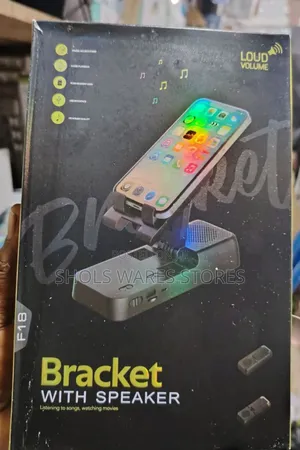 Phone Holder Bracket With Bluetooth Speaker