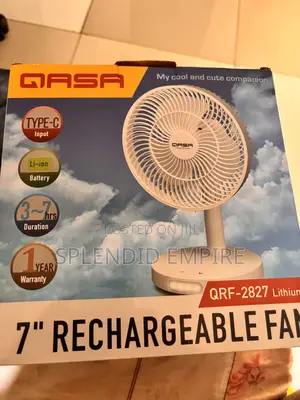 7 Inches Qasa Rechargeable Fan