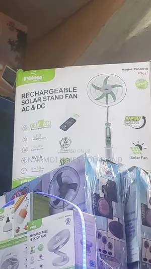Solar Rechargeable Fan 18inches