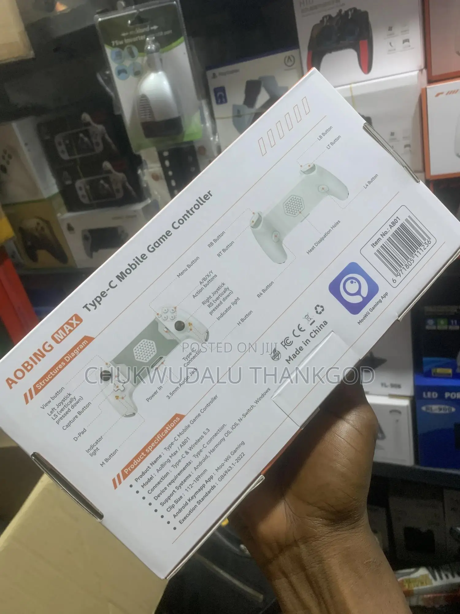 Type-C Mobile Game Controller
