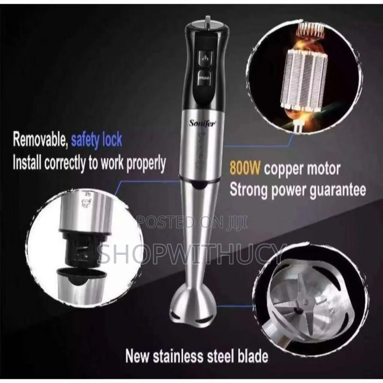 Sonifer Multifunctional Food Processor Hand Blender Set