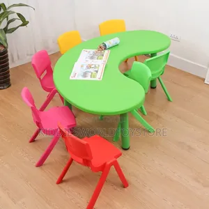 School Learn Table Half Moon