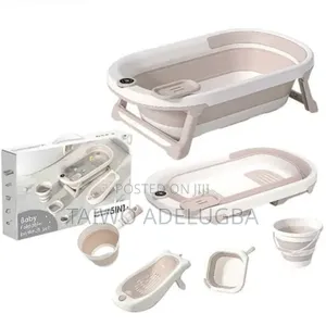 5in1 Baby Folding Bathtub Set Newborn Baby Bath