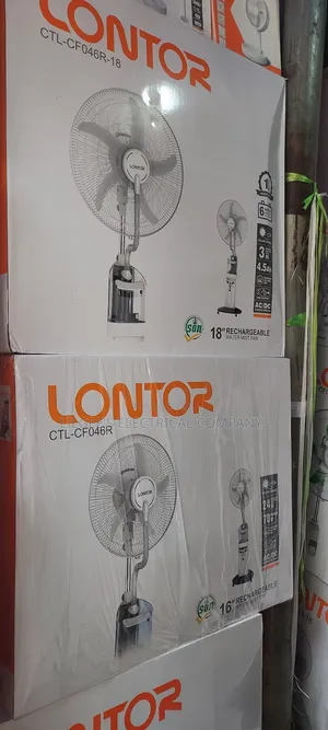 Lontor Rechargeable Water Mist Fan Available in 18 Inches 16 Inches