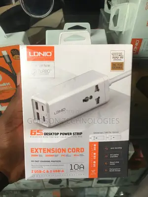 Ldnio 65w Desktop Power Strip Surge Extension
