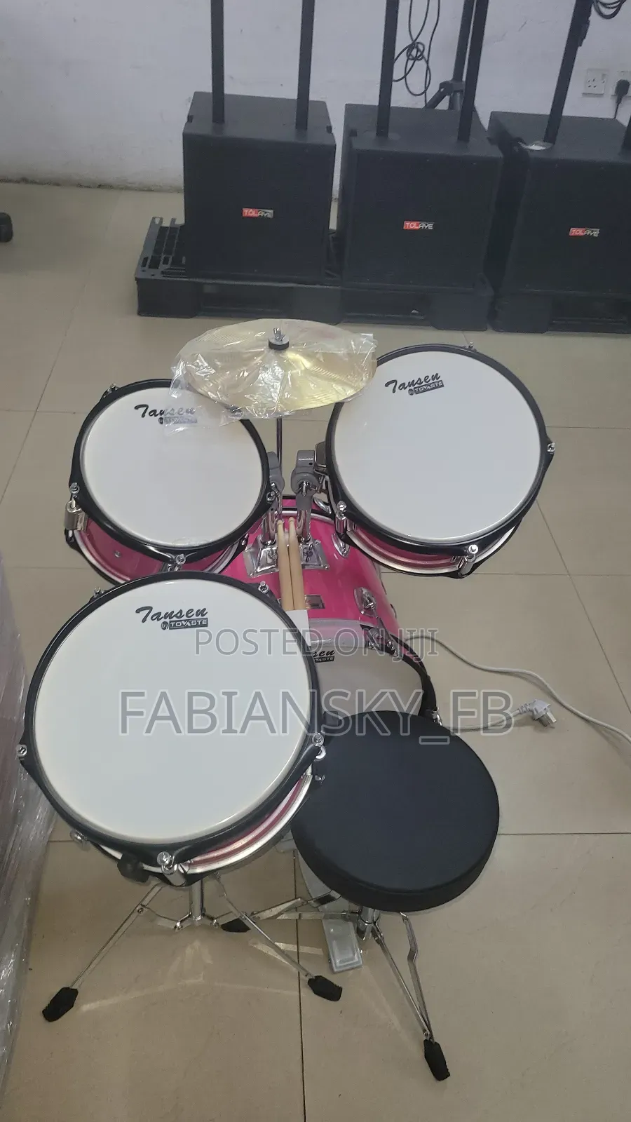 Original Professional Children Complete Drum Set