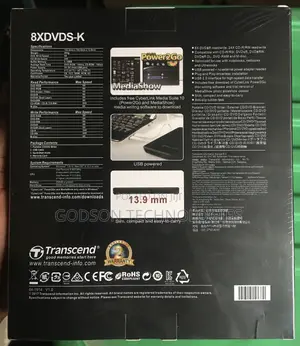 Transcend 8xdvds-K Portable DVD Writer