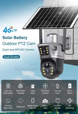Solar Dual Lens Cameras 4g/Wifi