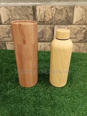 500ml Bamboo Vacuum Flask With Casing